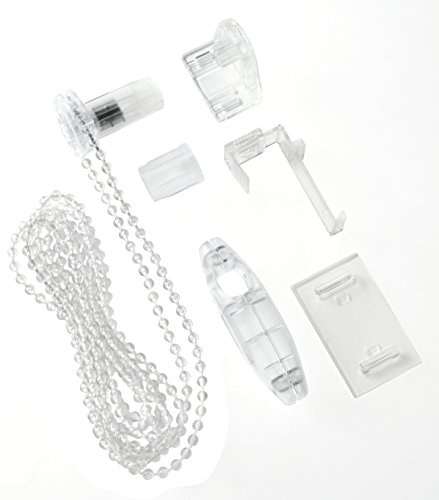 GARDINIA Design Set for EASYFIX Roller Blinds, Conversion set for gluing or clamping on, Transparent, 105 x 5 x 3 cm