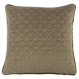 "Riva Home Quartz Feather Filled Cushion, Polyester, Taupe/Charcoal Grey, 45 x 45cm (18"" x 18"")"