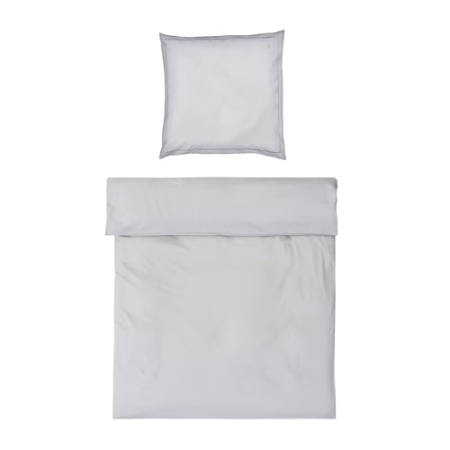 Möve Luxury Bed Linen Set 135 x 200 cm + 80 x 80 cm 100% Cotton Moonlight