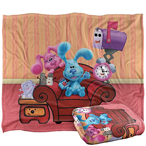 Blues Clues Blue'S Clues Character Group Silky Touch Super Soft Throw Blanket 152 X 127 Cm