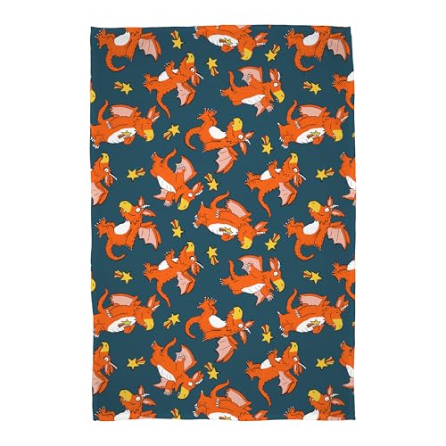 Zog Officially Licenced Fleece Blanket - Super Soft Warm Kids Blanket - Stars Design - Perfect for Home, Bedroom, Sleepovers and Camping - 100 x 150 cm - Navy