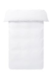 Jotex Zack Satin Duvet Cover Exclusive Satin Made from Organic Cotton GOTS Certified Duvet Cover - White 140 x 200 cm