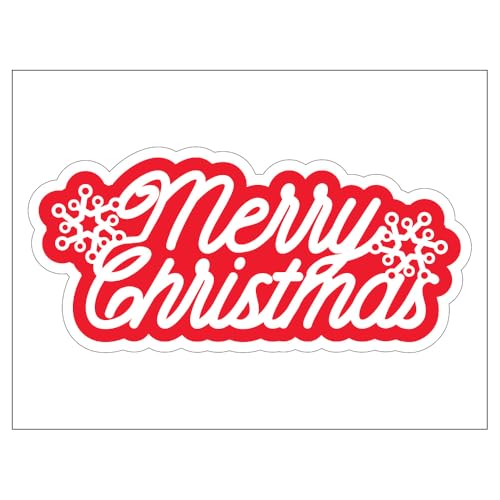 Christmas Door Stickers, Christmas Decorations Door Stickers Merry Christmas Sign Door Sticker 340 x 450 mm