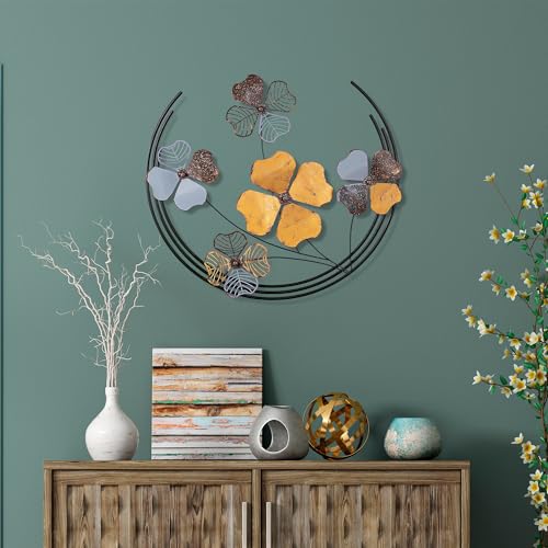 Handmade Decorative Metal Wall Accessory, 70 x 62 x 4 cm - 100% Metal, Unique Hand-Painted Design - Perfect for Home Decor & Art Lovers