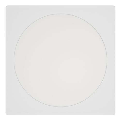 Eglo Recessed LED Ceiling spot Fueva 6, Square Spotlight, Ceiling lamp Made of Plastic in White, Warm White-Cold White, 21.6 x 21.6 cm