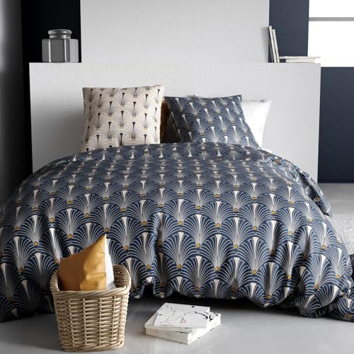 Peacock Duvet Cover 260 x 240 cm + 2 Pillowcases Cotton 57 Thread Count