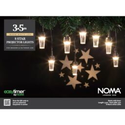 NOMA Star Pattern Projector Christmas String Lights, 14m (Pack of 1)