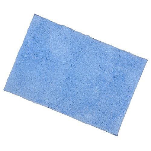 Azure Soft Tufted Microfibre Bathroom Shower Bath Mat Rug Non-Slip Back 50x80cm