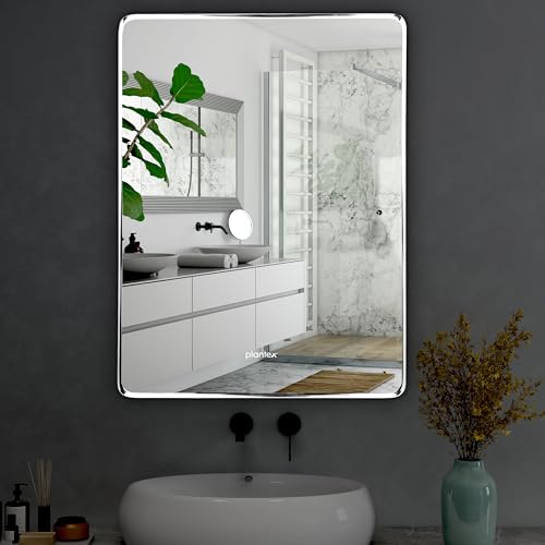 Plantex Mirror for Wall/Bathroom Mirror/Wall Mirror for Bedroom/Wash Basin/Living Room - Rectangle Shape (18 x 24 inch)