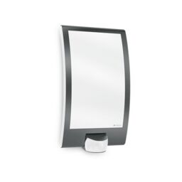 Steinel Outdoor Wall Light L 22 S Anthracite, Motion Sensor Light, 180° Motion Detector, 10 m Range, Stainless Steel Porch Light, max. 60 W, E27