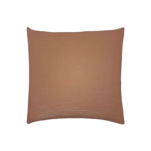 Cotton Gauze Cushion Cover 65 x 65 cm Tenderness Mocha Axles Brown