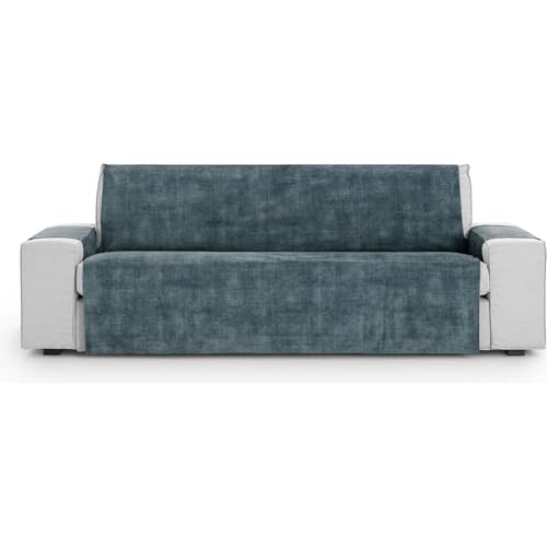 ECOMMERC3 - Universal and Versatile 2 Seater Sofa Cover ??? Blue Sofa Cover Protector Easy to Install for Back, Seat and Arms