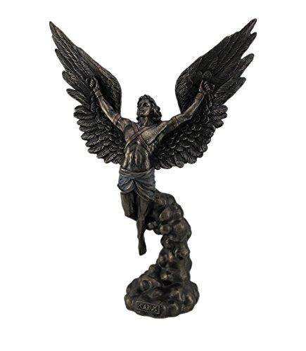 Veronese Design Wise Unic Flight of Icarus Cold Cast Bronze Greek Mythology Statue