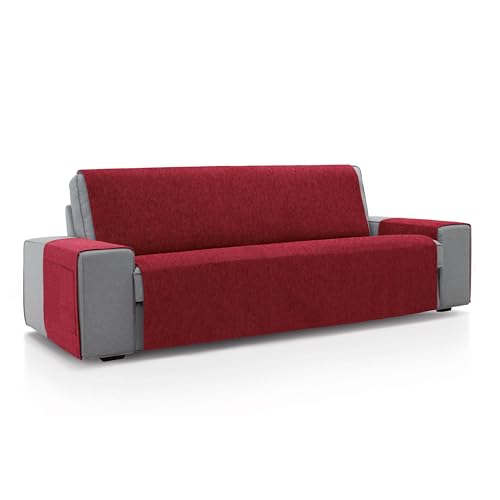 ECOMMERC3 - 4 Seater Sofa Cover Size 190 x 220 cm - Red Soft Touch Sofa Cover 100% Made in Spain