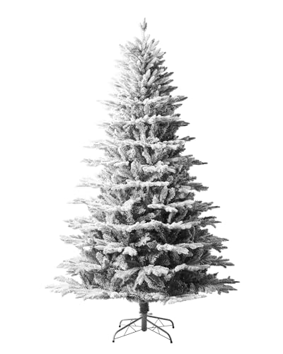 Snow Flocked Grey Fir Christmas Tree
