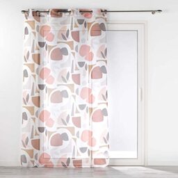 Douceur d'Intérieur Madone Sandblasted Printed Eyelet Curtain 140 x 240 cm