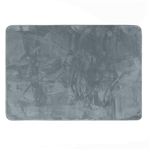 Douceur d'Intérieur FLANOU Rectangular Rug, Polyester, Grey, 120 x 170 cm