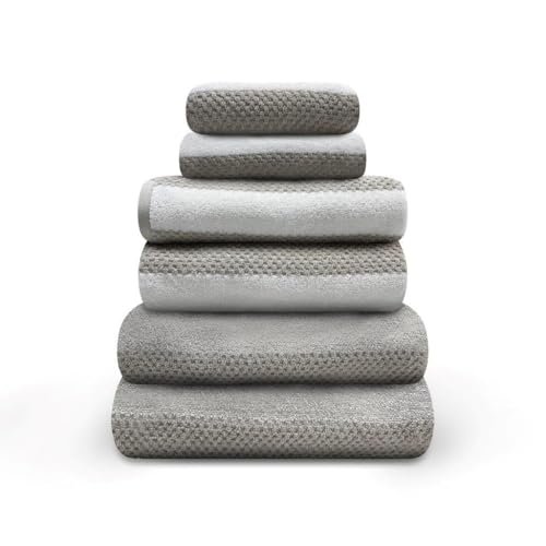 GC GAVENO CAVAILIA Luxury Hand Towels 2 Pack - Highly Water Absorbent Fingertip Towel Washcloth - Easycare 100% Cotton Stripe Towel (50x80 CM) - Gym, Spa Thick Hand Cloths - Natural