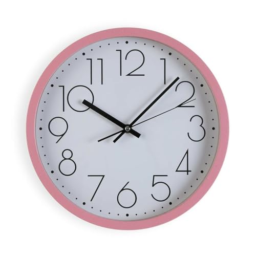 Versa Wall Clock Pink Wood 4.3 x 30 x 30 cm - Brand EAN: 8420327545602