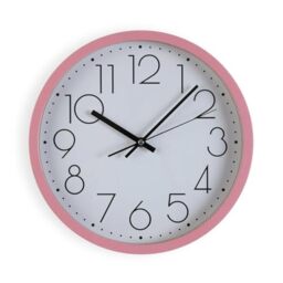 Versa Wall Clock Pink Wood 4.3 x 30 x 30 cm - Brand EAN: 8420327545602