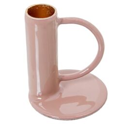 Alexandra House Living Candle Holder Rose Gold Metal 7 x 9 x 7 cm Enamelled Metal - Brand: Alexandra House Living - EAN: 8427701678093