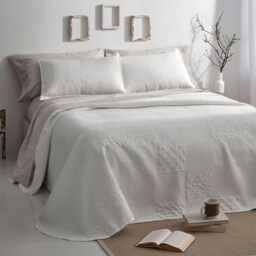 Burrito Blanco - Bedspread 100% Polyester Bed 105 White