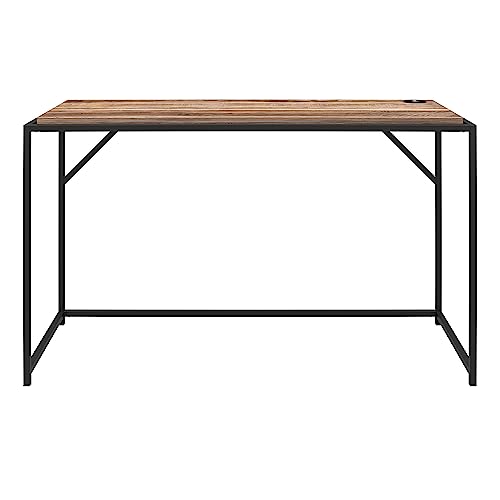 DHP Furniture Quincy Desk, Weathered Oak Look