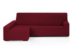 Martina Home Cover For Sofa Chaise Longue, Left Arm Left-Hand desde 240 a 280 cm ancho burgundy