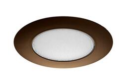 NICOR Lighting 6 inch Oil-Rubbed Bronze Recessed Shower Trim with Albalite Lens (17505OB)