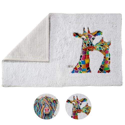 Croydex Art by Steven Brown Francie & Josie Bath Rug, Non-Slip Backing, Applique