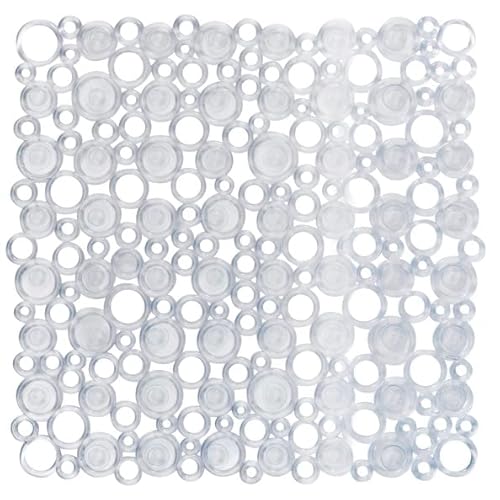 Spirella PVC Shower Mat Rings 53 x 53 cm Transparent