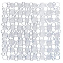 Spirella PVC Shower Mat Rings 53 x 53 cm Transparent