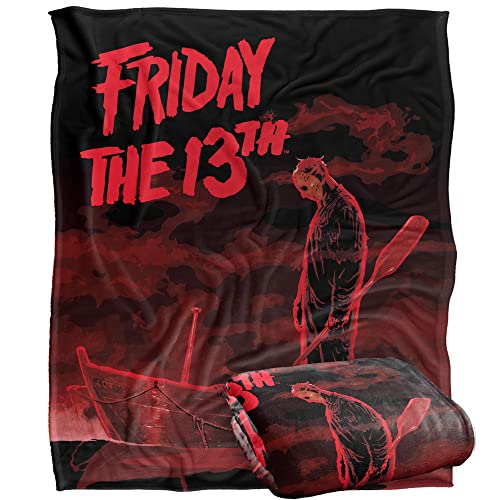 FRIDAY THE 13TH Blanket, 152 x 127 cm, Bloody Boat, Silky Touch Super Soft Throw Blanket