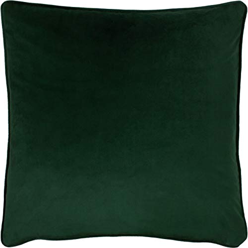 furn. Evans Lichfield Opulence Feather Filled Cushion, Polyester, Bottle Green