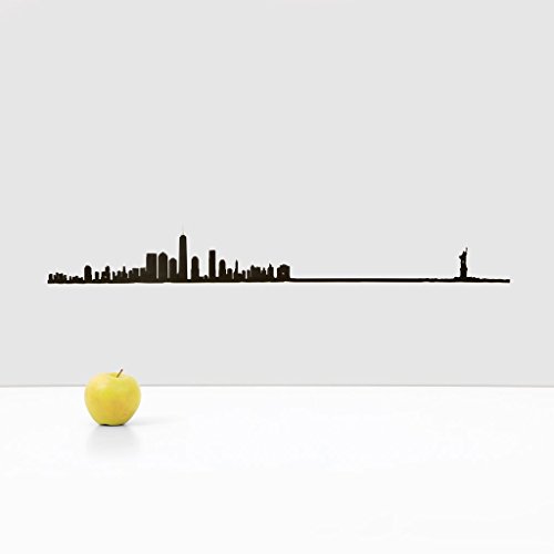 The Line New York Silhouette Metal Wall Art
