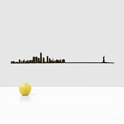 The Line New York Silhouette Metal Wall Art