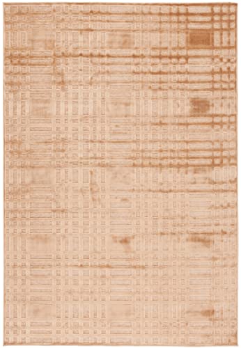 Safavieh Transitional Indoor Woven Rectangle Area Rug, Paradise Collection, PAR160, in Taupe / Brown, 160 X 229 cm for Living Room, Bedroom or Any Indoor Space