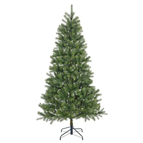 Green Pine Artificial Christmas Tree Lush Branches Traditional Unlit - 8ft