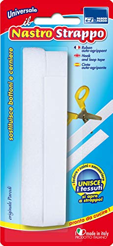 PARODI & PARODI Tape for Curtains, Cushions, Zippers, White, 20x9x1 cm