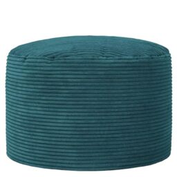 icon Milano Large Cord Bean Bag Footstool with Filling Included, Teal
