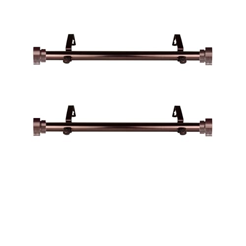 Rod Desyne Side Curtain Rod, Bronze, 12-20 inch