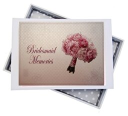 WHITE COTTON CARDS Bridesmaid Wedding Photo Album, Board, White, 12.5 x 17.5 x 2.5 cm