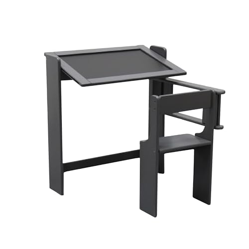 ARANAZ S.L. MANUFACTURAS DE LA MADERA Desk Folding Chalkboard, Grey, 67 x 68 x 65 cm