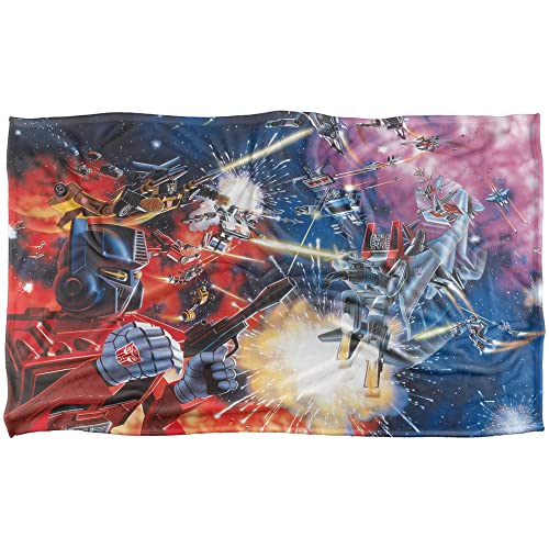 Transformers Autobot Box Art Super Soft Feel Silky Blanket - 36 x 58 Inch