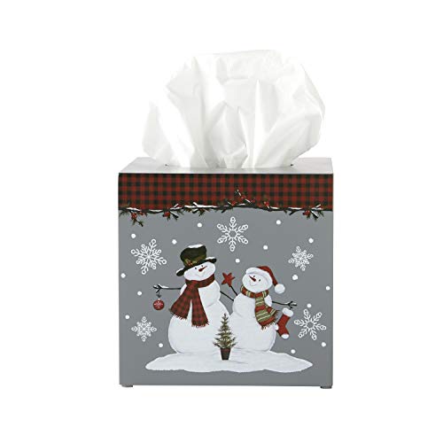 SKL Home by Saturday Knight Ltd. Tissue Box Cover, Wool, Grey