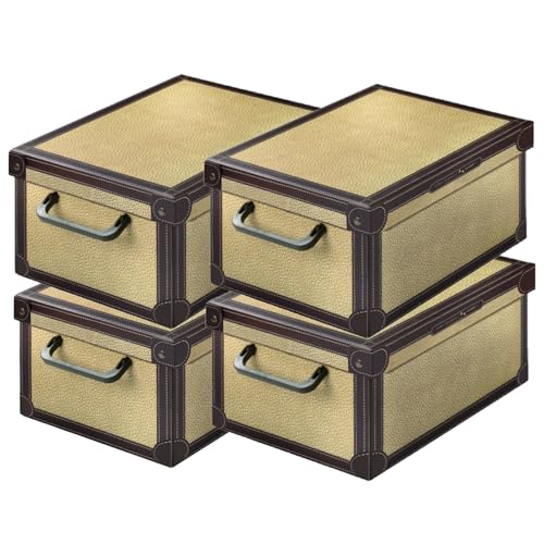 Lavatelli Set of 4 Cardboard Storage Boxes with Lid Tapirus 25x35x17.5cm - Storage box in cardboard with lid, set of 4 boxes of 25x35x17.5 cm, for clothes and blankets. Made in Italy