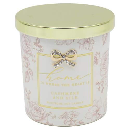 Lesser & Pavey Hearts Design Madelaine Floral Candles Madelaine Home Candle for Home & Air Freshener - Long Burning Odour Eliminator for Relaxing Mood - Lovely Candles Gift for Women & Men