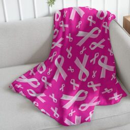 Infinity Republic IR-PINKPINKRIBBON Throw Blanket, 50x60, PINK