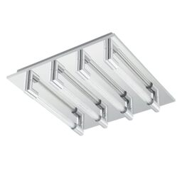 EGLO LED ceiling lamp Velarde, ceiling light, steel in chrome