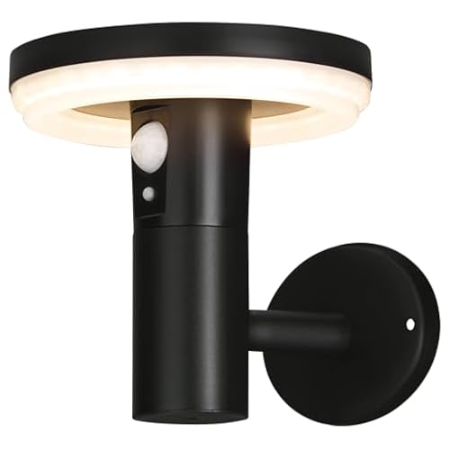 4lite Antheia Solar Outdoor Wall Light (Anthracite) 250lm Motion Sensored LED IP54 Rated Exterior Wall Lamp - 4L2/6012-4Yr Guarantee